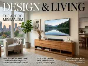 Fit-out interior furniture apartemen mewah kayu jati