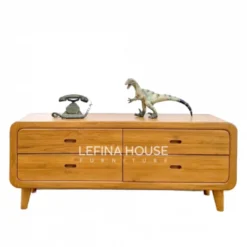 Bufet Minimalis TV Rak Serbaguna Gaya Scandinavian