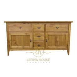 Bufet Jati Elegan Minimalis LBUF015