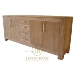 Bufet Jati Minimalis 2P Elegant LBUF017