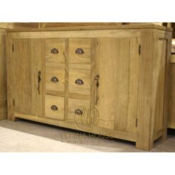 Bufet Jati Minimalis 6 Laci 2P LBUF018