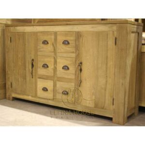 Bufet Jati Minimalis 6 Laci 2P LBUF018