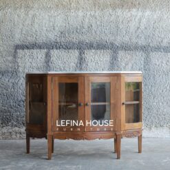 Bufet Jati Omara: Perpaduan Elegan Kayu Jati dan Marmer Rumah Impian Anda