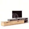 Meja Bufet TV Kayu Natural Minimalis - LBUF089 - furniture jati jepara