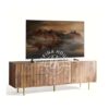 Bufet TV Coklat Modern Kaki Emas - LBUF090 - custom furniture
