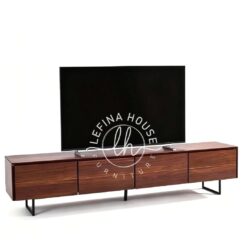 Credenza TV Minimalis 3 Laci Jati Merah - LBUF102