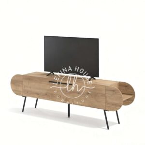 meja bufet tv kayu silinder
