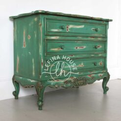 Drawer Laci Antik Hijau Rustic French Style Jepara
