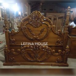 Dipan Ukir Jati Klasik Love Finishing Natural