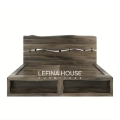 Dipan Kayu Mahoni Solid Desain Klasik Elegan