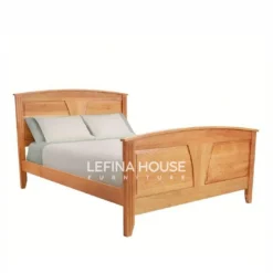 Tempat tidur jati queen size minimalis elegan modern