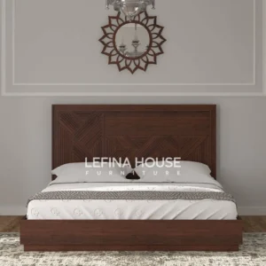 Tempat tidur jati ukir minimalis klasik ukuran 160x200