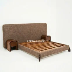 Set tempat tidur minimalis kayu jati
