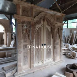 Pintu Gebyok Jawa Kuno LGYK002 – Furniture Jepara Klasik oleh Lefina House