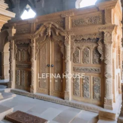 Pintu Gebyok Minimalis Klasik LGYK005 – Furniture Jepara dari Lefina House