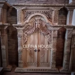 Jendela Gebyok Jawa Kuno LGYK006 – Furniture Jepara Klasik dari Lefina House