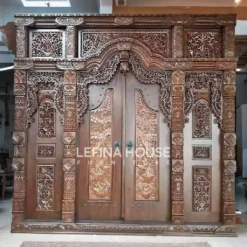 Pintu Gebyok Ukir Jepara LGYK012 - Furniture Jepara Asli dari Lefina House
