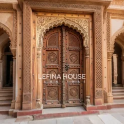 Pintu Dekorasi Gebyok Jawa Modern kayu jati ukiran Jepara minimalis - LGYK015