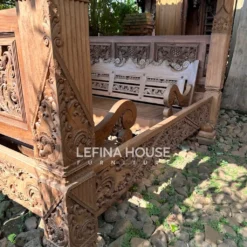 Gazebo Jati Ukiran Jepara Klasik 3 Meter