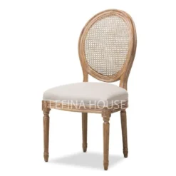 Kursi makan rattan jati Puri – furniture Jepara