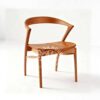 Kursi kayu jati lengkung minimalis elegan modern