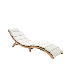 Kursi santai jati model lounger untuk relaksasi harian