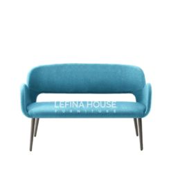 sofa tamu minimalis retro premium love seat dimensi 127x61x80cm