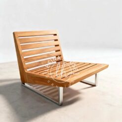 Sofa single kayu jati minimalis