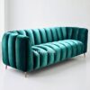 sofa chesterfield minimalis modern hijau