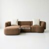 sofa modular minimalis modern coklat