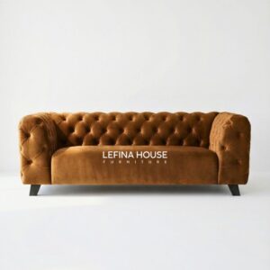 sofa chesterfield modern coklat tua