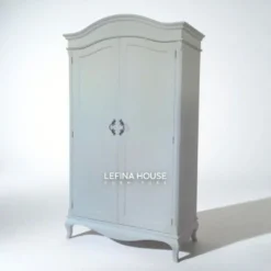 Lemari Putih Minimalis French 2 Pintu LLPK002 - Furniture Jepara Gaya Elegan oleh Lefina House Furniture Jepara