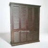 Lemari Louver Kayu Jati 3 Pintu Gaya Tropis LLPK004 - Furniture Jepara Natural oleh Lefina House