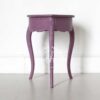 Meja Samping Unik Bentuk Hati Ungu Laci Penyimpanan