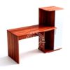 Meja Kerja Sudut Kayu Merah