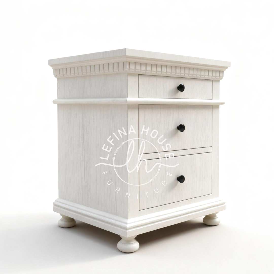 Nakas Minimalis Putih 2 Laci Elegan