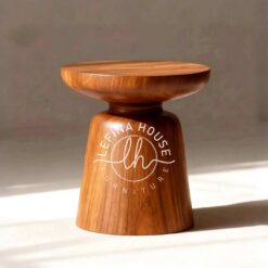 Nakas Drum Kayu Jati Minimalis