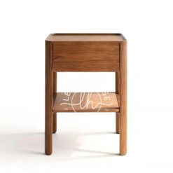 Nakas Jati Laci Terbuka Dua Tingkat