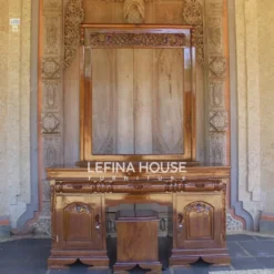 Alternative view of Meja Rias Vintage Ukiran Jepara Warna Natural