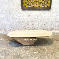 Meja tamu jati model perahu unik untuk ruang tamu minimalis