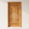 Pintu Kayu Motif Lengkung Modern