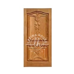 Pintu klasik berornamen pintu panel kayu ukiran detail mewah bahan jati solid