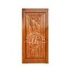 Pintu rumah kayu panel elegan motif ukir modern bahan jati solid finishing glossy