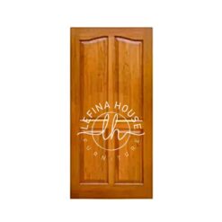 Pintu kayu panel klasik minimalis desain transisional bahan jati finishing rapi