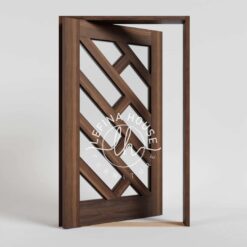 Kusen pintu kayu jati klasik minimalis profil simpel bahan solid anti rayap presisi