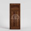 Pintu kamar kayu panel sederhana desain flat clean bahan jati solid finishing doff