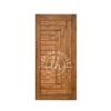 Pintu kayu motif herringbone modern pola zig-zag artistik bahan jati TPK