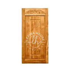 Pintu model kayu klasik panel sederhana desain timeless bahan jati finishing coklat natural