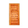 Pintu panel kayu papan horizontal desain susun sirih modern bahan jati solid kuat