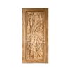 Pintu ukir jati ornamen rumit detail tangan halus bahan solid kualitas museum